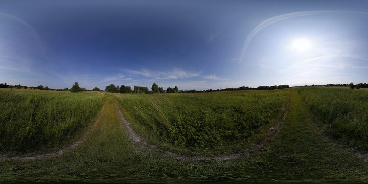 Village in the summer HDRI Panorama