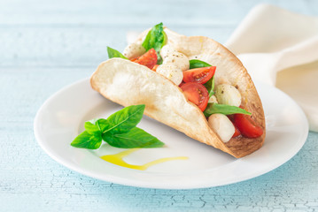 Caprese taco