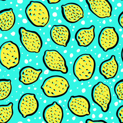 Vector seamless pattern with geometric brush strokes elements. Memphis geometric outline trendy modern style. 