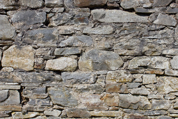 Obraz premium old stone wall of stones