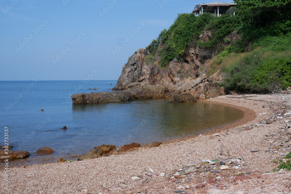 Wall mural beautiful and peaceful beach landscape photo from chanthaburi,thailand