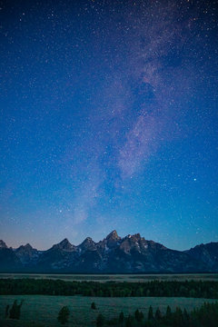 Grand Teton National Park starry sky