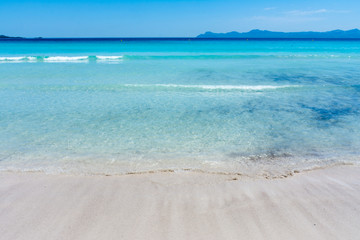 Mediterranean coast on the island of Mallorca