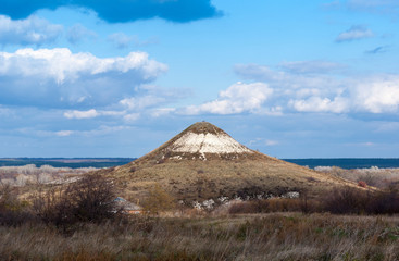 chalk mountain in the Rostov region