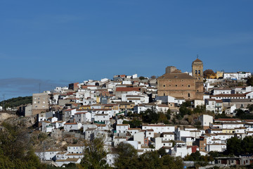 Fototapeta na wymiar View of the Granada town of Iznalloz