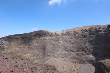 Top of Volcano Vesuvius in Italy