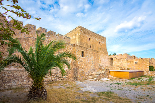 View of the historic venetian fort of Kazarma, Sitia, Crete
