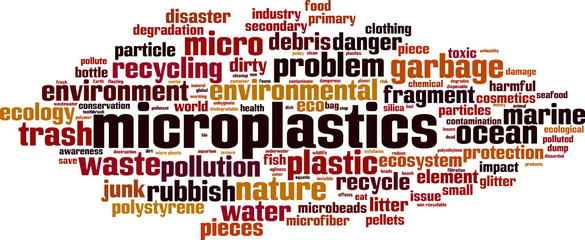 Microplastics word cloud