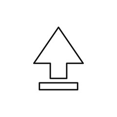 upload arrow data technology internet line style