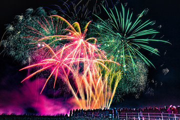 fireworks in the sky