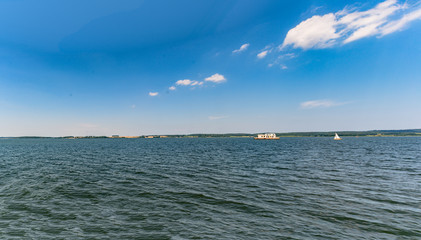 Obraz premium Hafen Lauterbach, Boddenrundfahrt zum Bollwerk Baabe, Insel Rügen