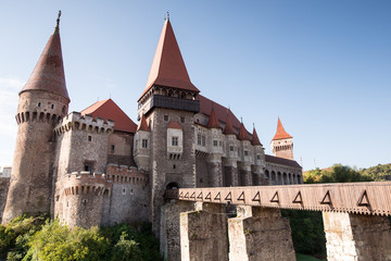 Fototapeta na wymiar Hunyad Castle - Corvin's Castle in Romania.