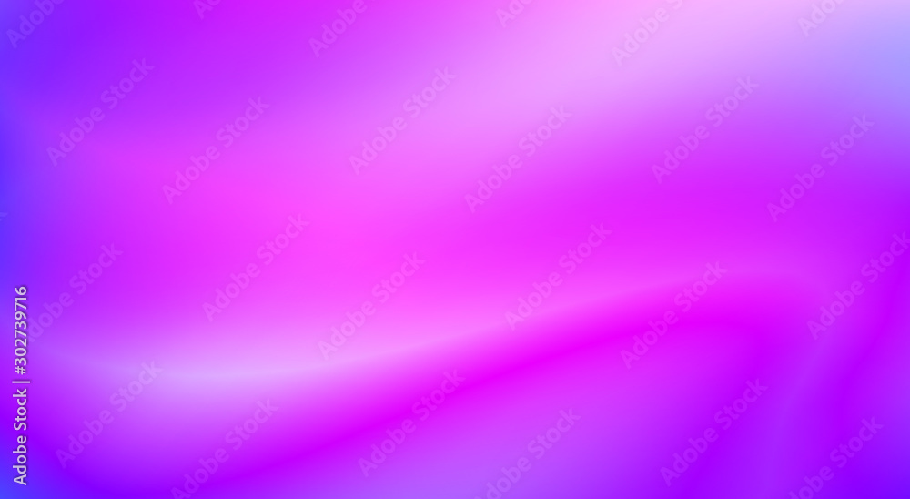Poster Blurred purple background with gradient to neon blue. Smooth vector pattern