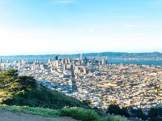 Streets of San Francisco view from the Twin Peaks