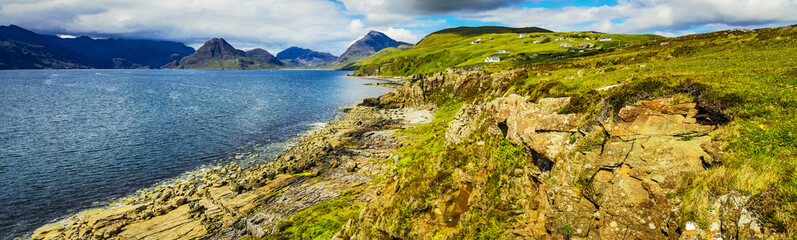 Beautiful scenic landscape of Scotland nature.