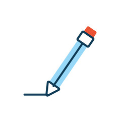 pencil supply school isolated icon