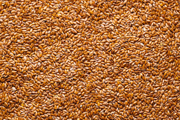 Obraz premium A group of raw flaxseeds