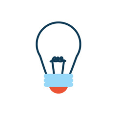 bulb light electric isolated icon
