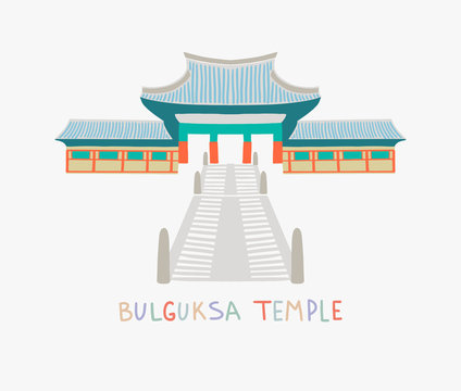 Bulguksa Temple is one of the most famous Buddhist temples in South Korea