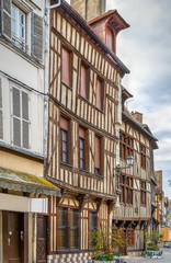 Obraz premium Street in Troyes, France