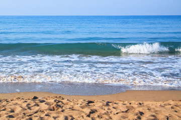 Beautiful tropical beach and sea in paradise place.