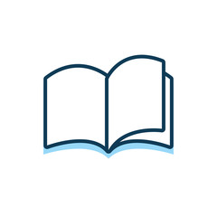 education text book isolated icon