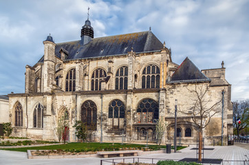 Fototapeta na wymiar Church of St. Nicholas, Troyes, France