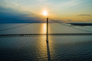 Mackinac Bridge Golden Hour 24