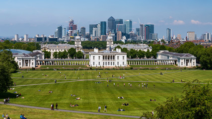 London Greenwich cityscape