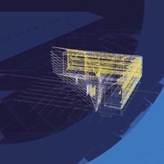 3d architectural drawing