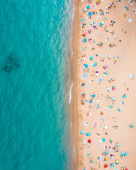 Fototapeta na wymiar Aerial view of beach in spain