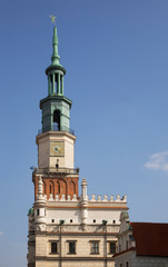 Fototapeta na wymiar Town hall at Old Market square in Poznan. Poland