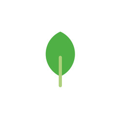 foliage nature leaf icon flat