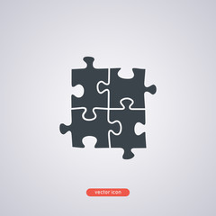 Puzzle icon on a white background.