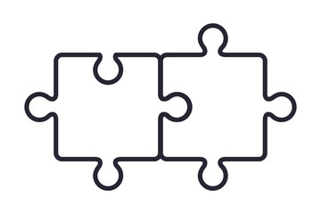 Isolated puzzle game vector design