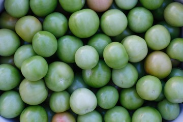 green tomato in the market