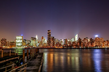 Fototapeta premium Manhattan nocą