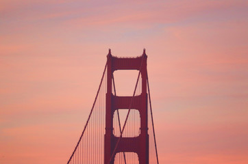Sunset at Golden Gate Bridge, San Francisco, California