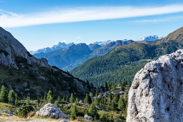 Dolomites Mountains, Passo Valparola, Cortina d'Ampezzo, Italy