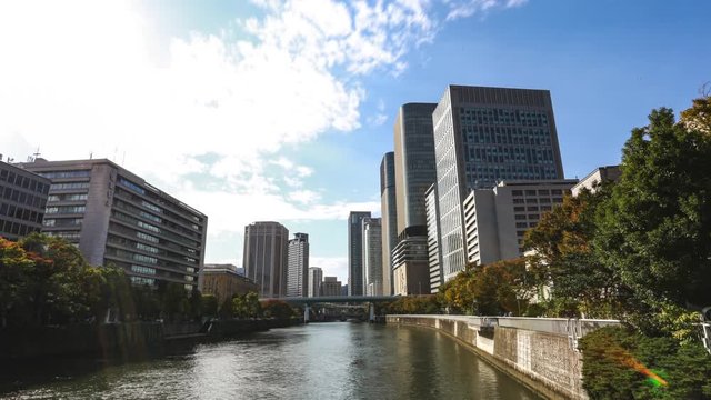 Timelapse from Japan, beautiful city views, Osaka and Kyoto