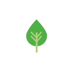 foliage nature leaf icon flat
