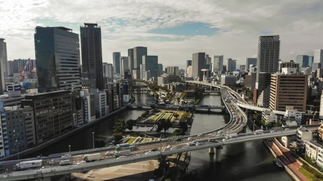 Timelapse from Japan, beautiful city views, Osaka and Kyoto