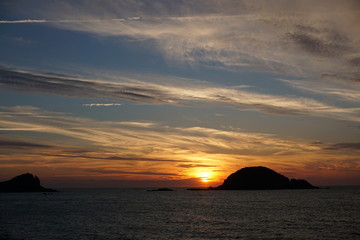 Fototapeta na wymiar Sonnenuntergang in St. Malo