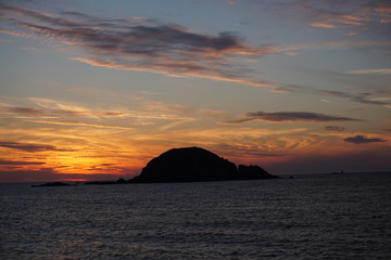 Fototapeta na wymiar Sonnenuntergang in St. Malo