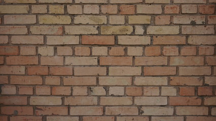 old red brick wall background