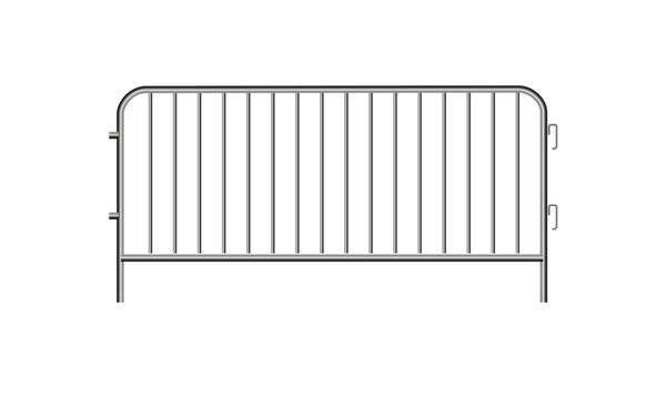 Crowd Barrior, , Vector format, scales drawing, 