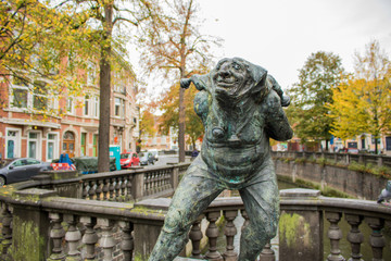 State of Paep Thoon in the center of Leuven, Belgium