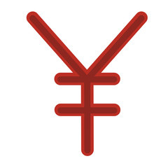Isolated chinese yuan icon vector design