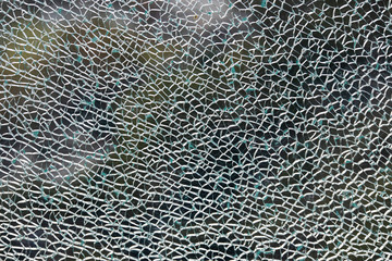 broken glass pattern close up