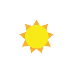sun energy light flat icon